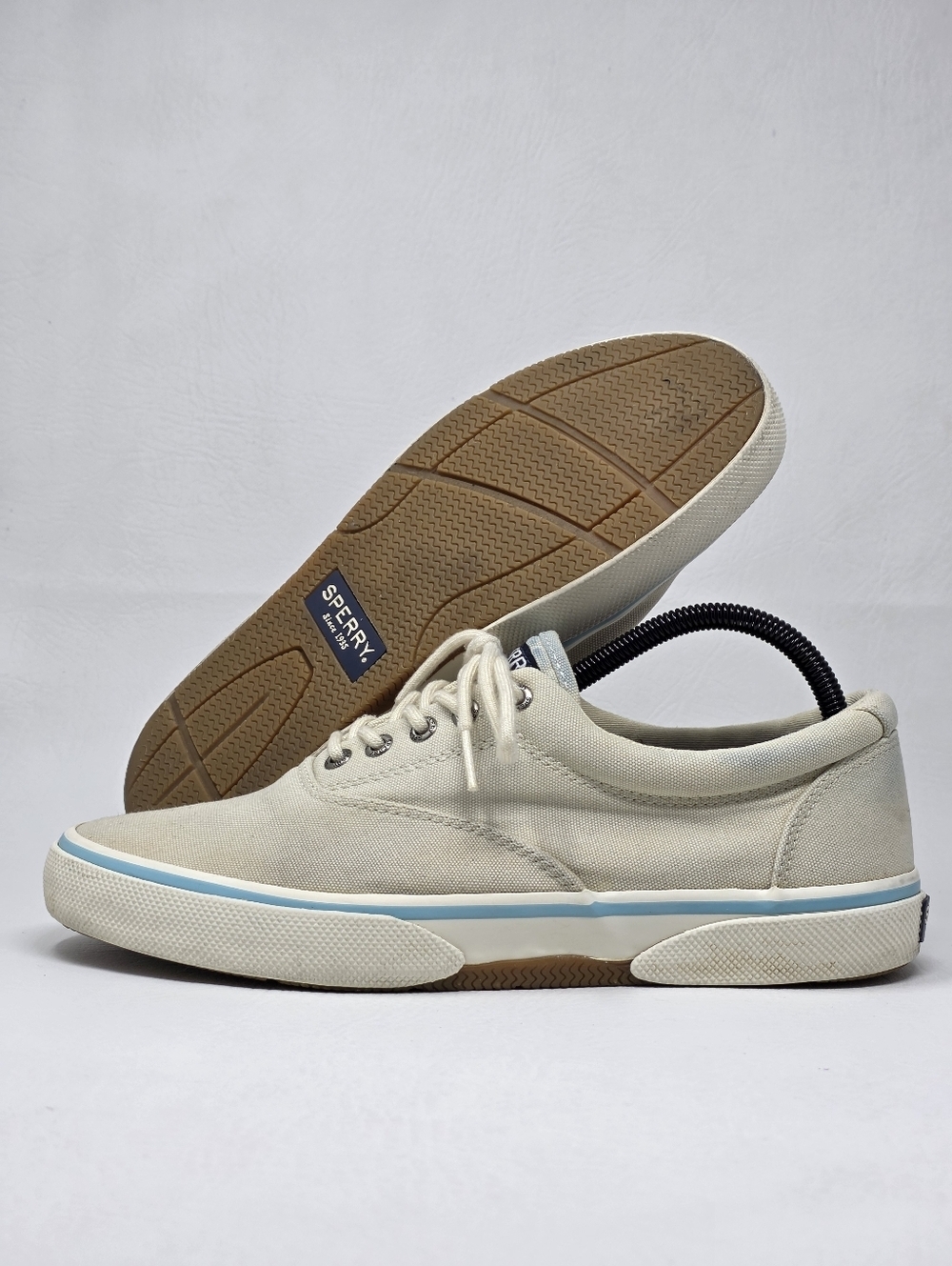 Sperry Striper II CVO Men's Size 8.5 White Canvas Top Sider Sneaker Pre-owned